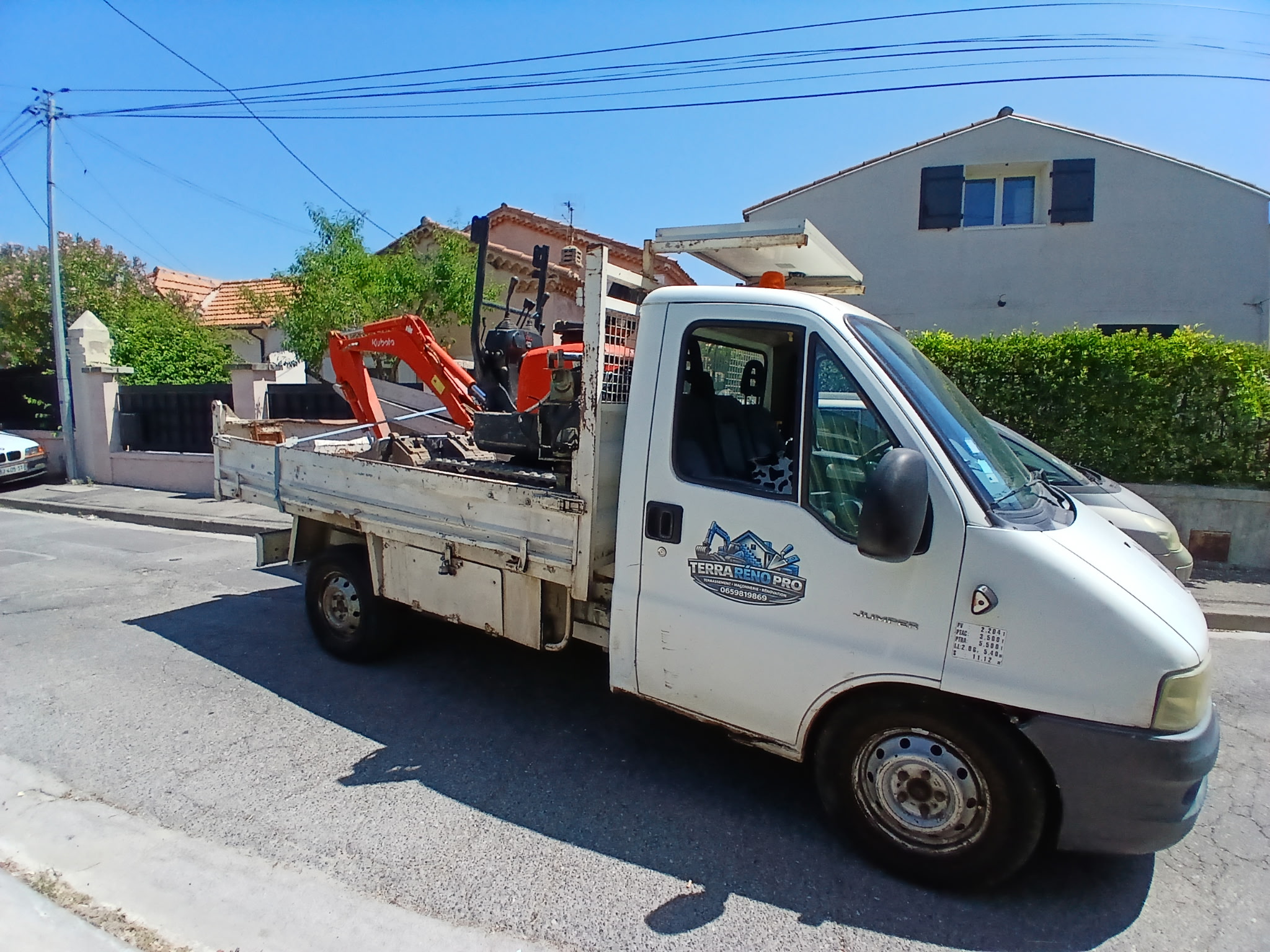 Location Camion benne 3.5T avec chauffeur